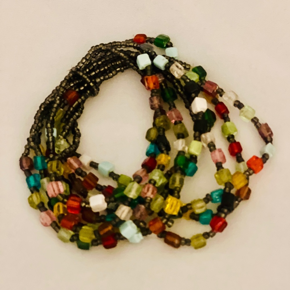 MultiColor MultiStrand Stretch Bracelet - Picture 2 of 3